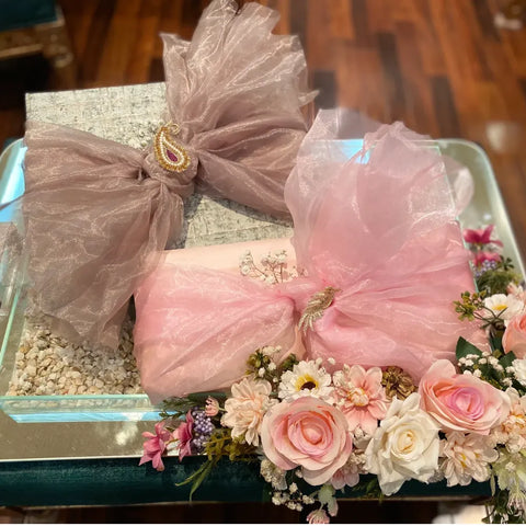 Floral Reflection Couple Tray