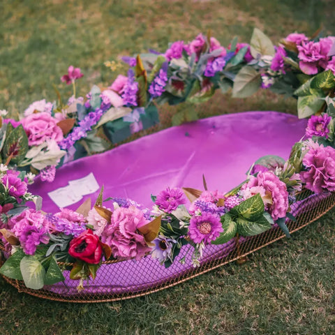 Vibrant Purple Iron Basket