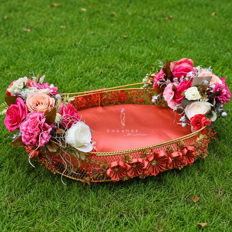 Chai Pink Iron Basket