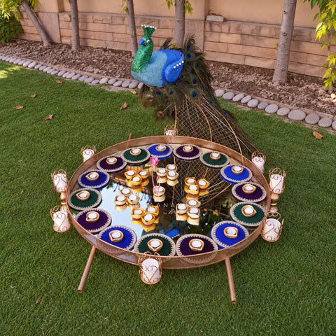 Peacock Thaal Mehendhi Thaal Rental