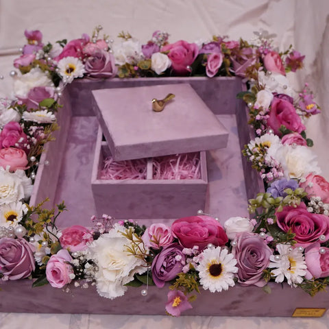 Sweet Lavender Mithai Tray