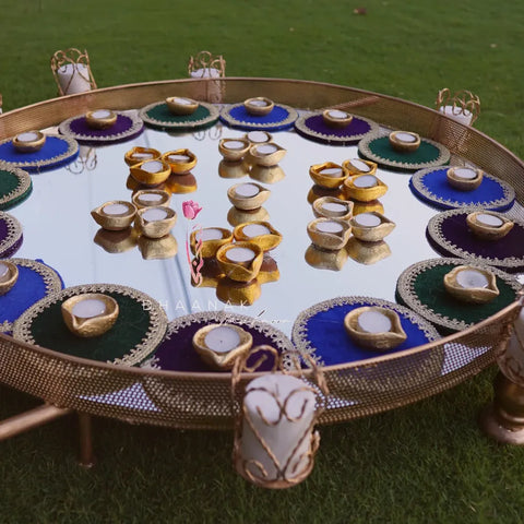 Peacock Thaal Mehendhi Thaal Rental