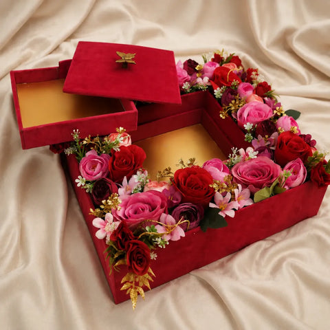 Luminous Red Mithai Tray