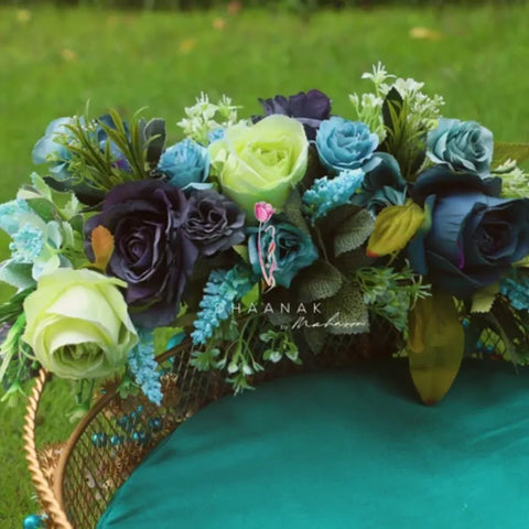 Starling Green Floral Basket