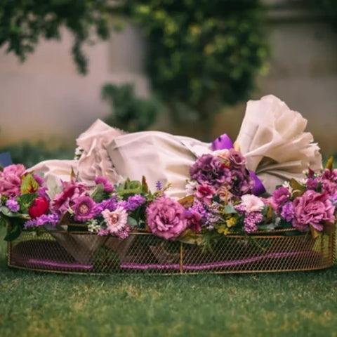 Vibrant Purple Iron Basket