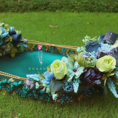 Starling Green Floral Basket