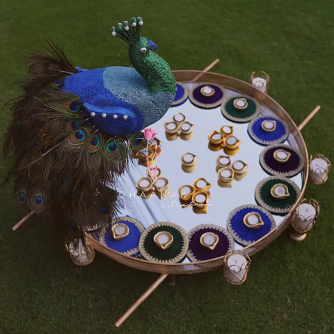 Peacock Thaal Mehendhi Thaal Rental