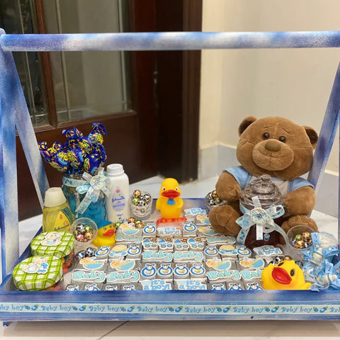 Bubbling Beach Bites Baby Gift Tray
